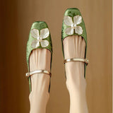 Salomea - Eleganckie damskie buty z kwiatowym detalem