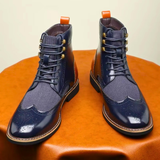 Waldemar - Sznurowane botki brogue