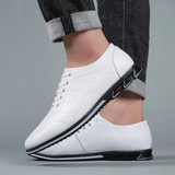 Glenn | Zwarte casual schoenen met structuur