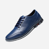 Glenn | Zwarte casual schoenen met structuur