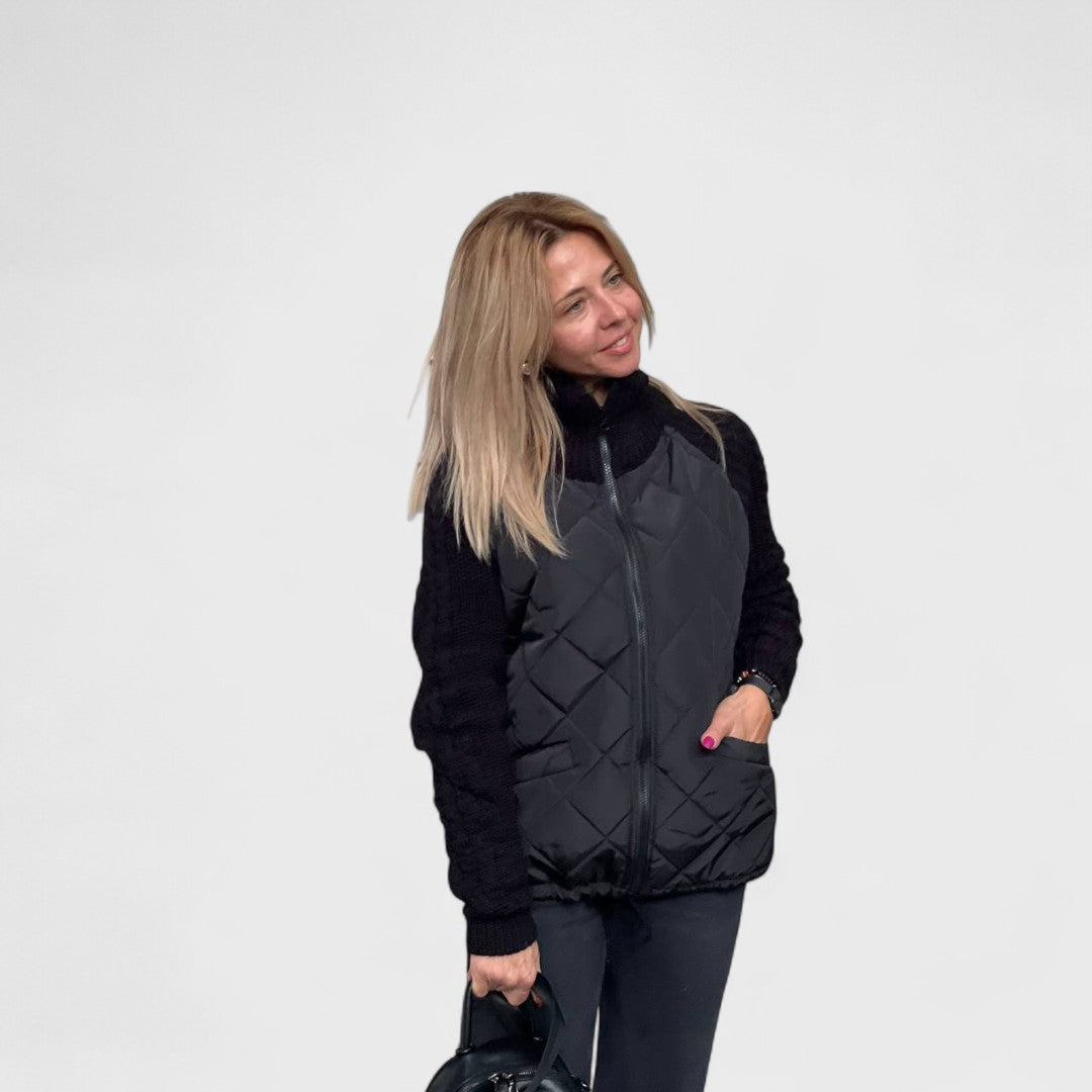 Nora - Sweter em stylu patchwork
