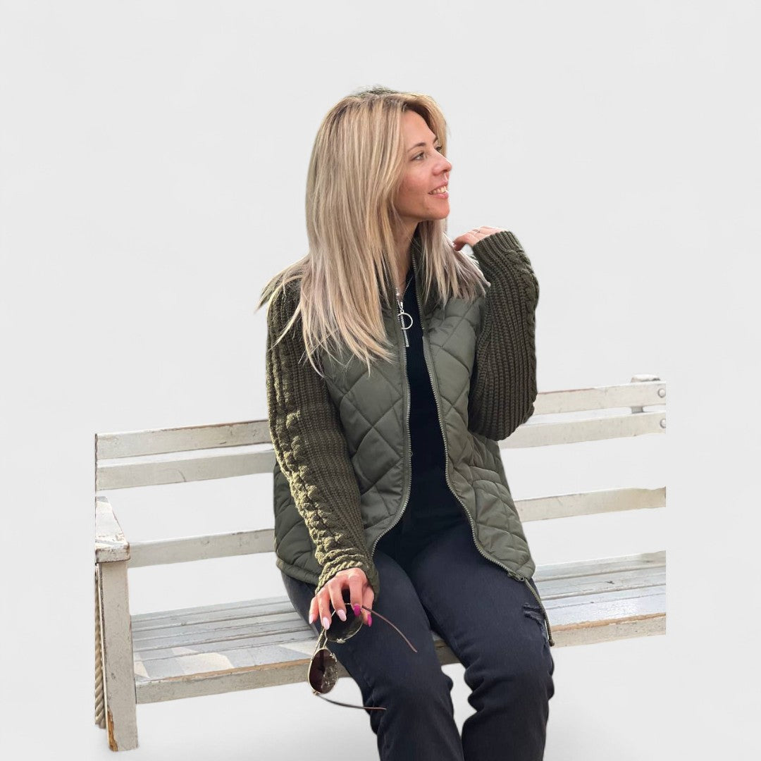 Nora - Sweter em stylu patchwork