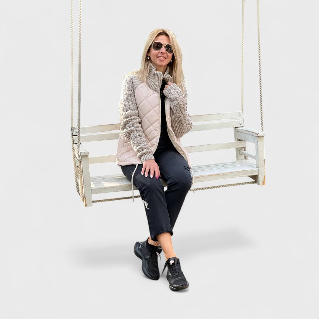 Nora - Sweter em stylu patchwork