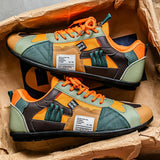 Lennard | Retro sneakers met kleurvlakken