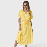 Magdalena - Elegancka letnia sukienka wielokolorowa