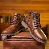 Marten | Bruine casual veterlaarzen