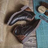 Marten | Bruine casual veterlaarzen