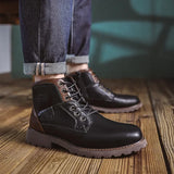 Marten | Bruine casual veterlaarzen