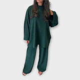 Ingrid - Zestaw Plus Size Côtelé