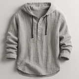 Noud | Marineblauw casual overhemd