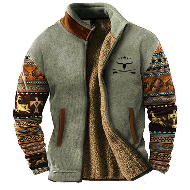 Sil | Camelkleurig fleecejack met dessinmouwen