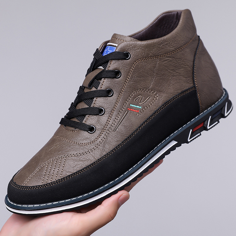 Sybe | Zwarte hoge casual schoenen
