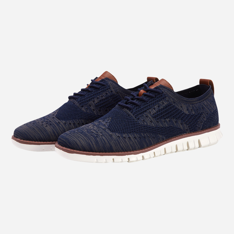 Twan | Zwarte gebreide sneakers