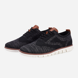 Twan | Zwarte gebreide sneakers