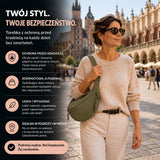 Wiola oliwkowa torebka na ramię z nylonu, zalety